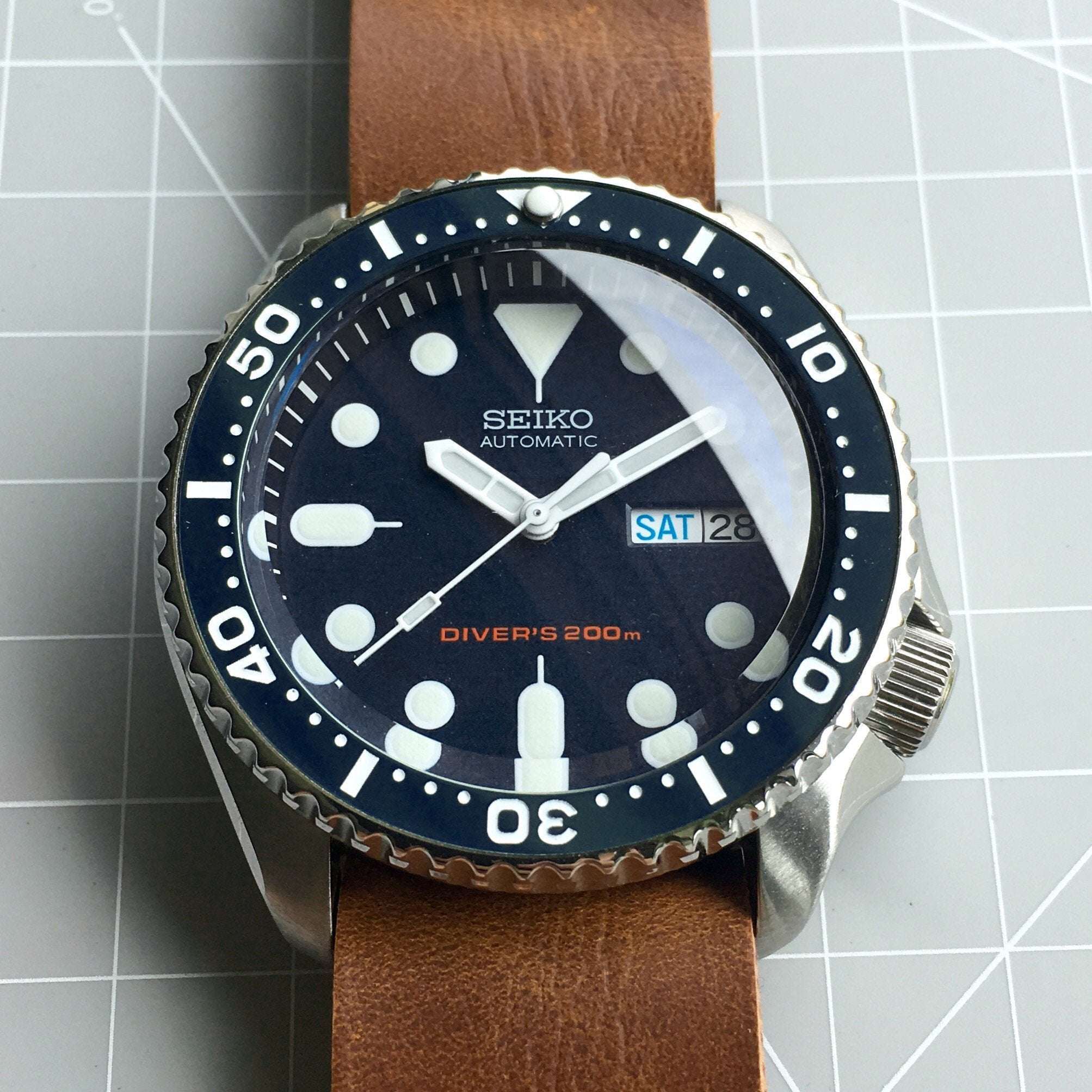 Ceramic Insert SKX Aegean Blue DLW WATCHES - Main Image