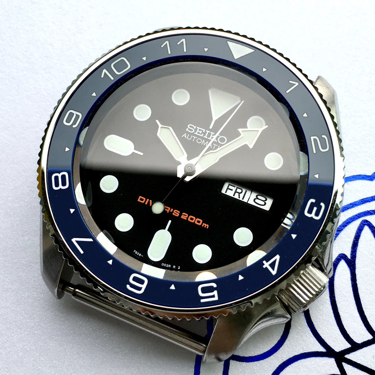Ceramic Insert - SKX Dual Time Aegean Blue