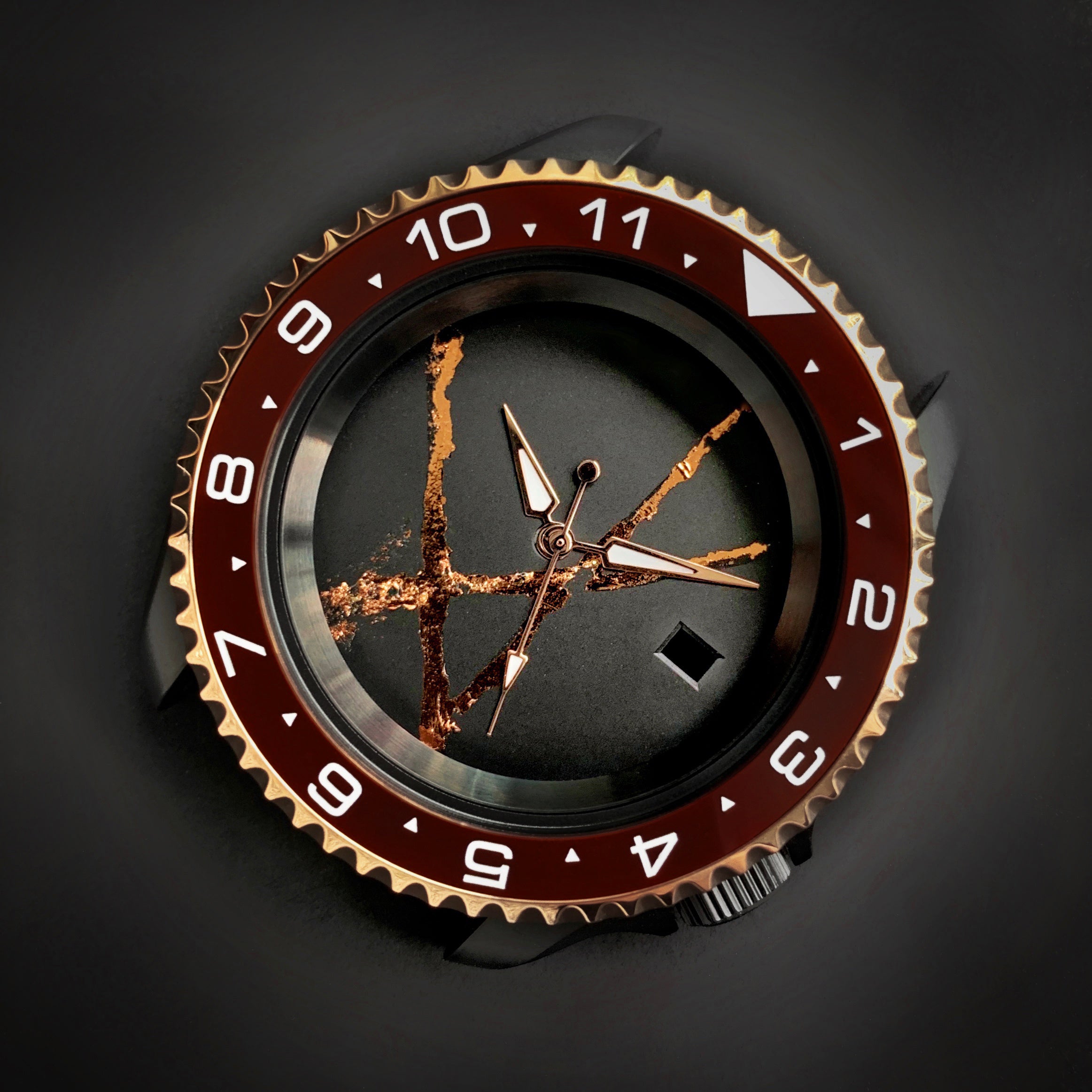 Ceramic Insert - SKX Dual Time Umber - DLW WATCHES