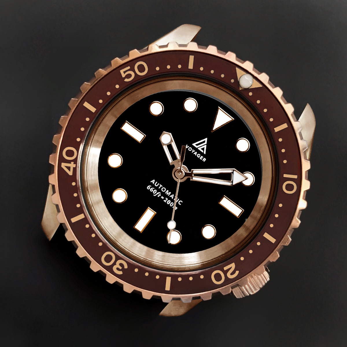 Ceramic Insert - SKX Umber X Rose Gold