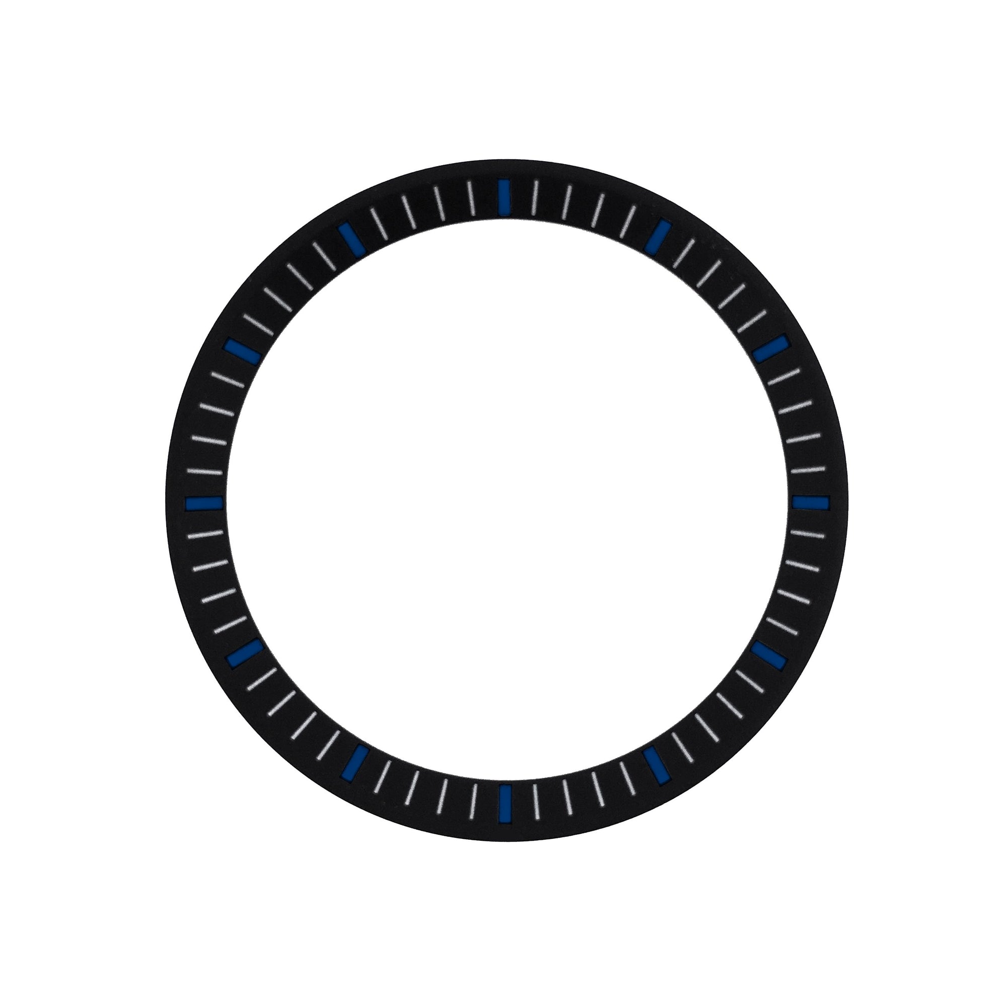 Chapter Ring - Urchin - Matt Black w Markers (Blue)