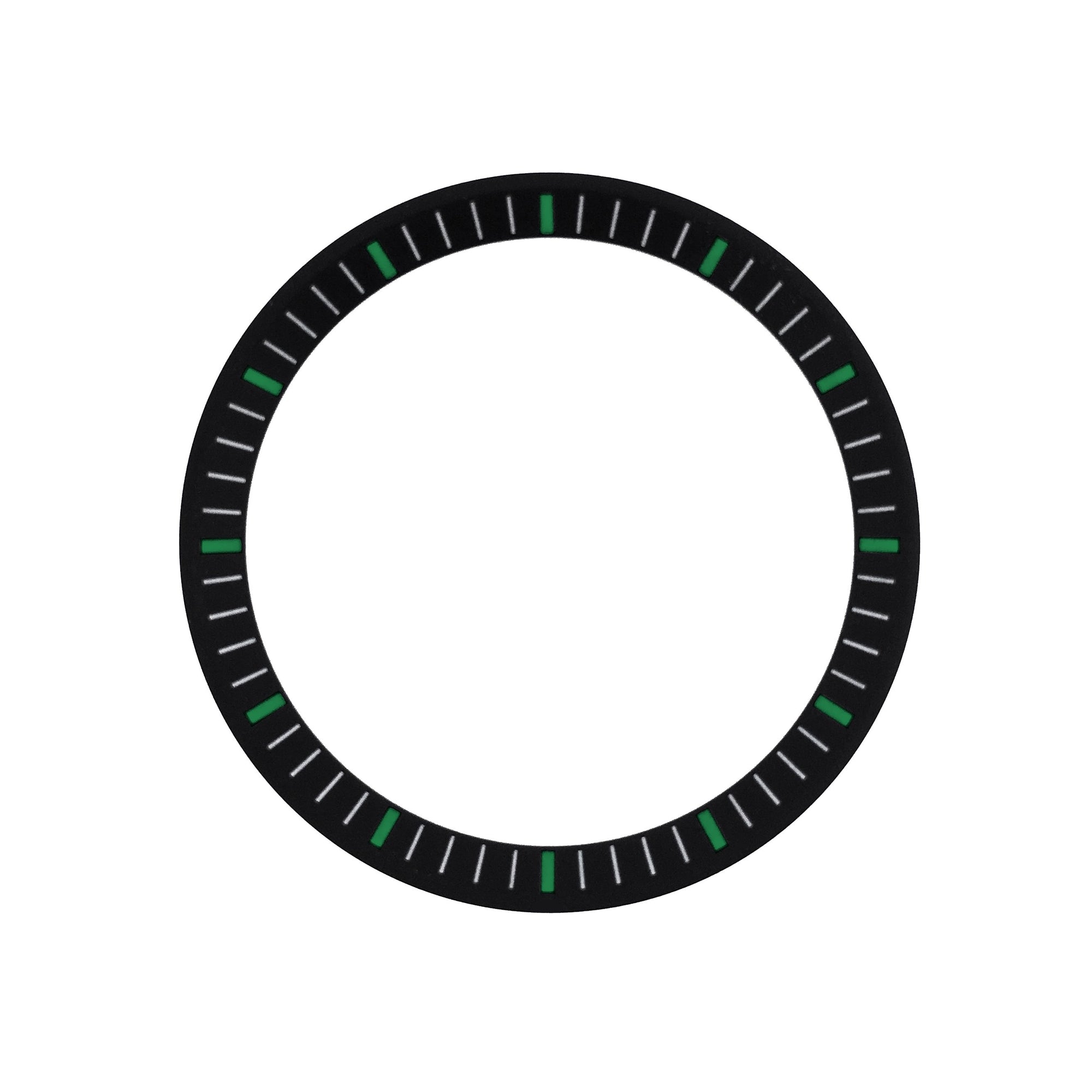 Chapter Ring - Urchin - Matt Black w Markers (Green)