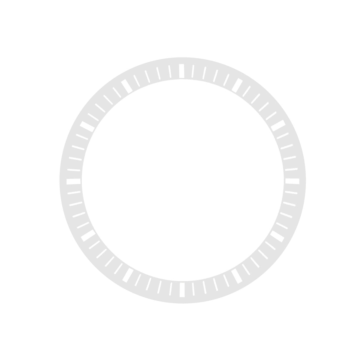 Chapter Ring - Urchin - Matt Silver w Markers (White)