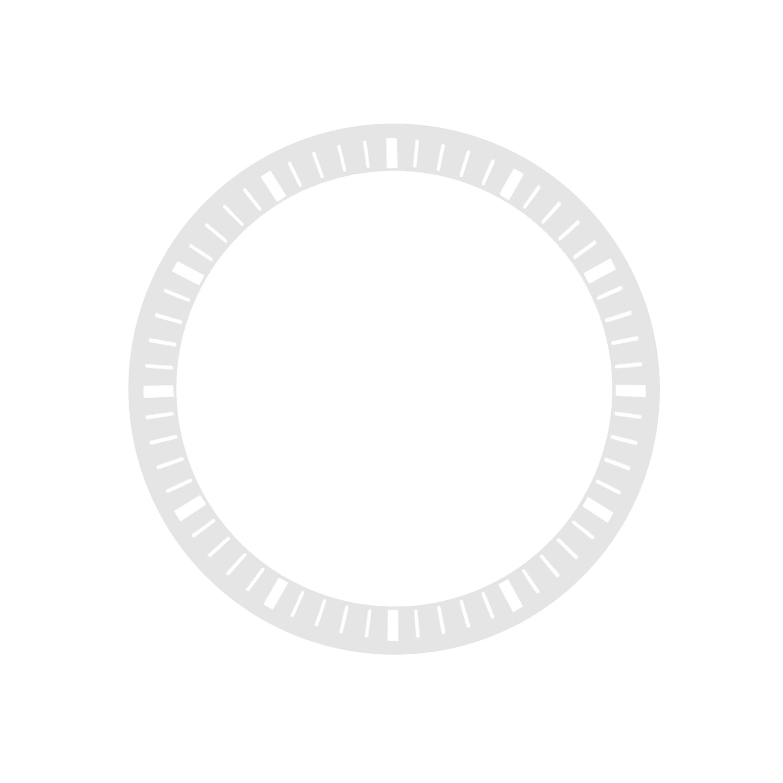 Chapter Ring - Urchin - Matt Silver w Markers (White)