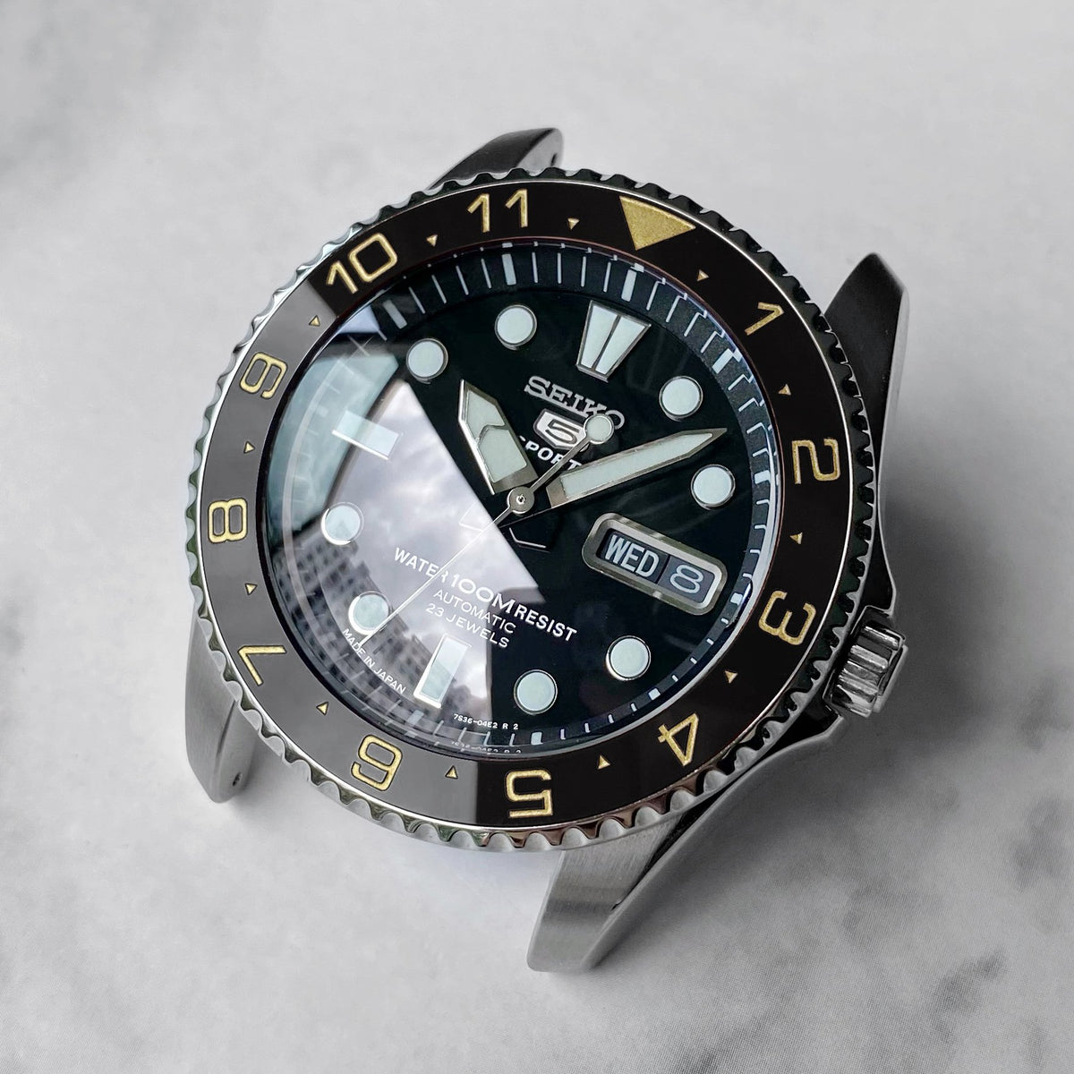 Ceramic Insert - Urchin Dual Time Black X Gold