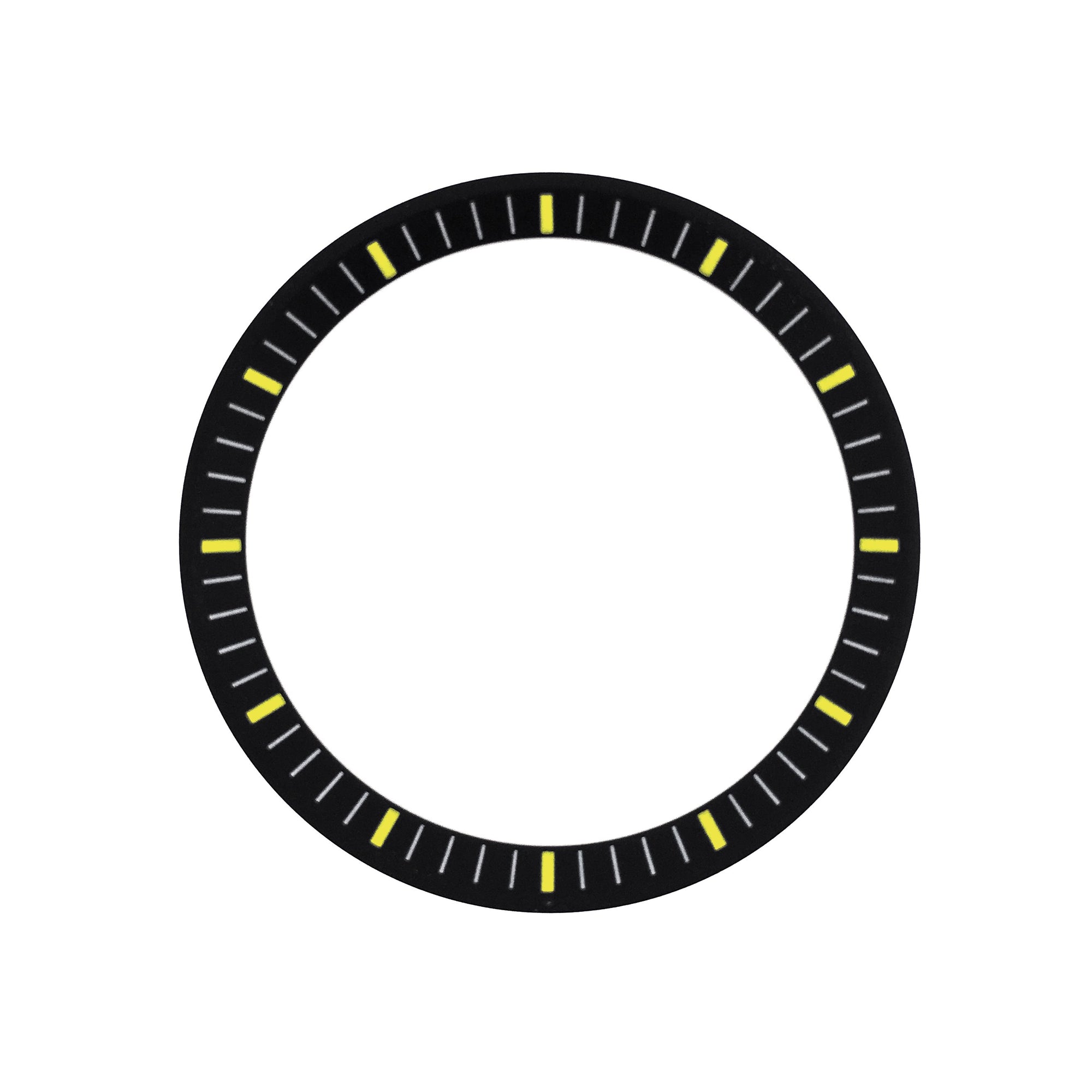 Chapter Ring - Urchin - Matt Black w Markers (Yellow)