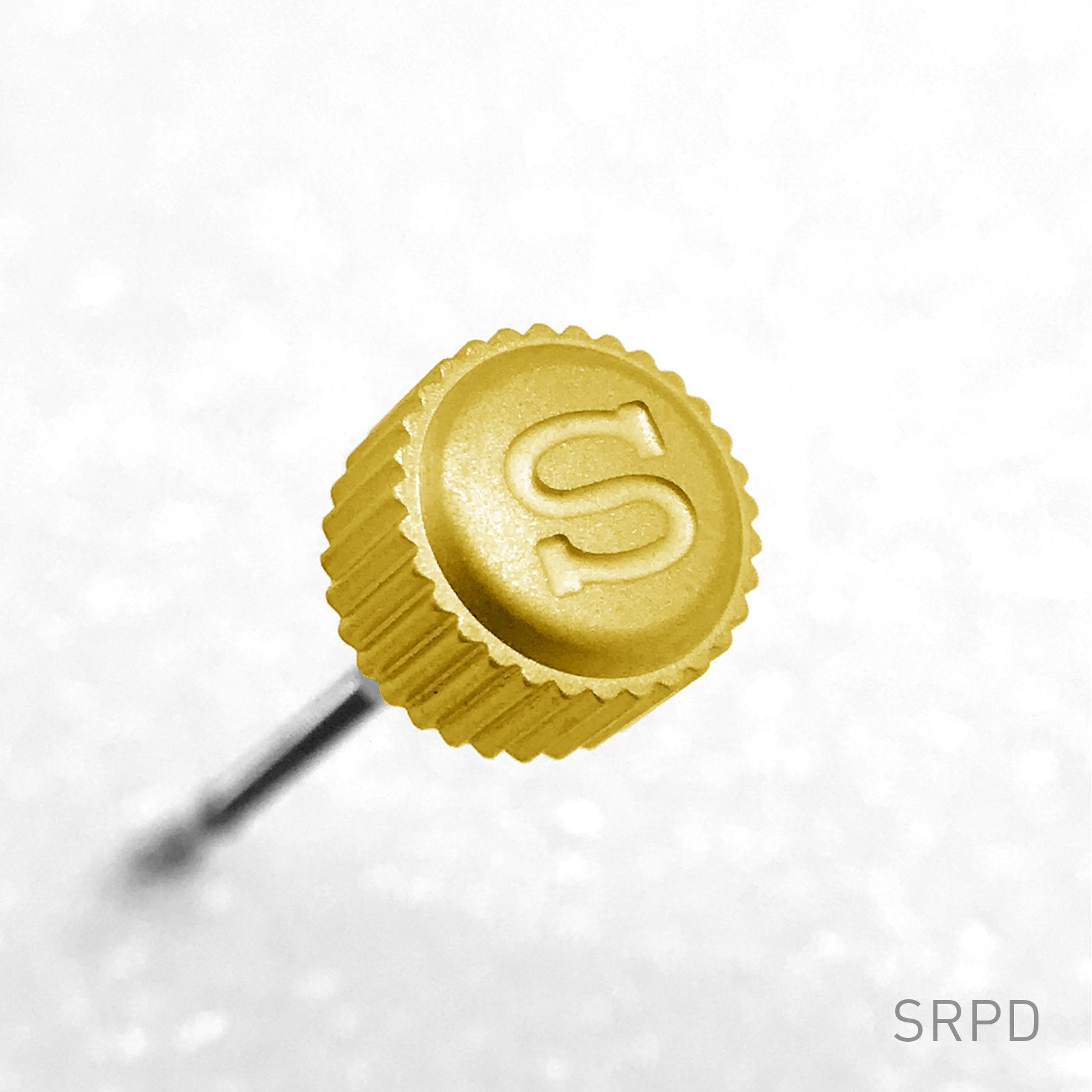 Crown - SRPD - Bead Blasted PVD Gold - "S"