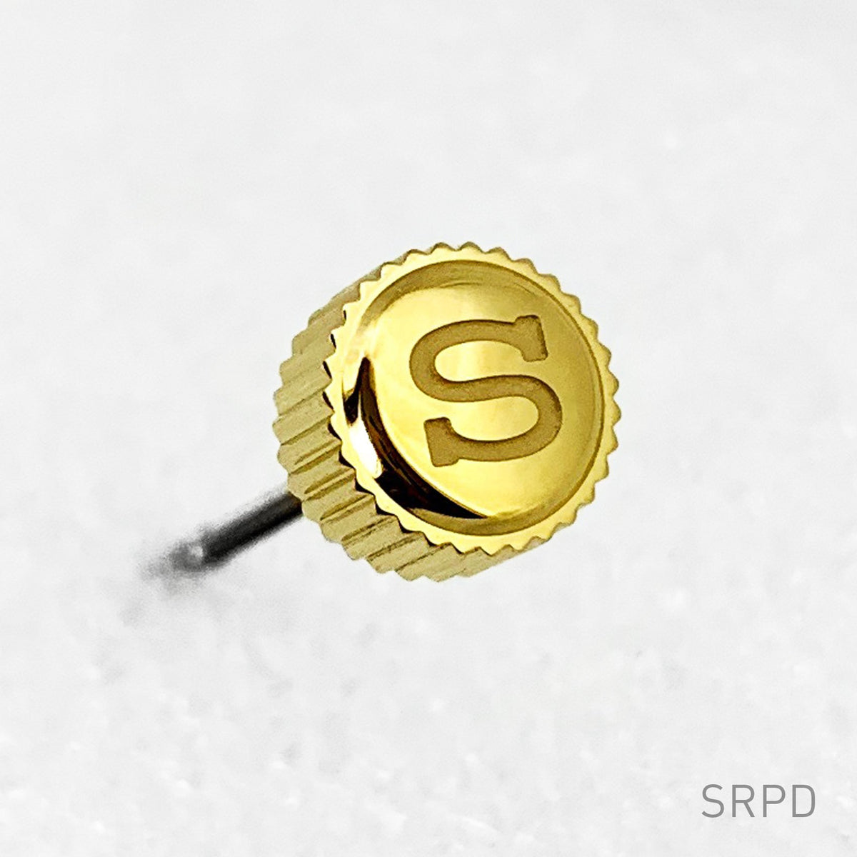 Crown - SRPD - Polished PVD Gold - &quot;S&quot;