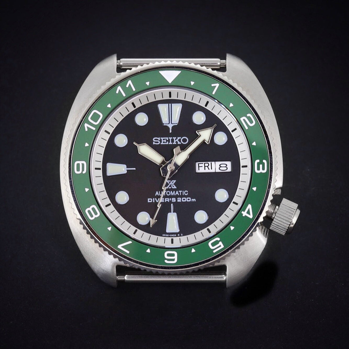 Ceramic Insert - SRP Turtle Dual Time Green