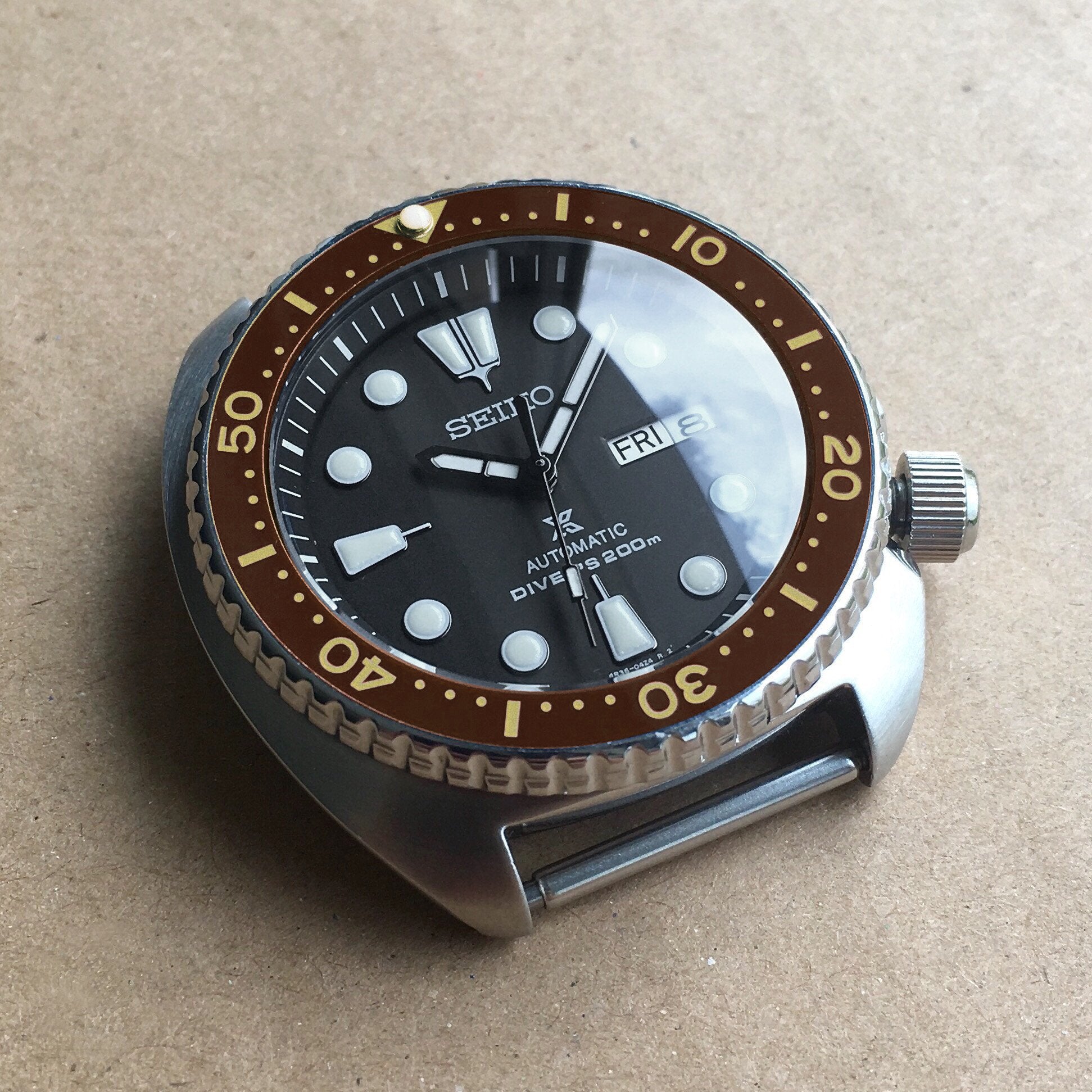 Seiko Turtle Gold Bezel SRP Turtle Steel Large Bezel