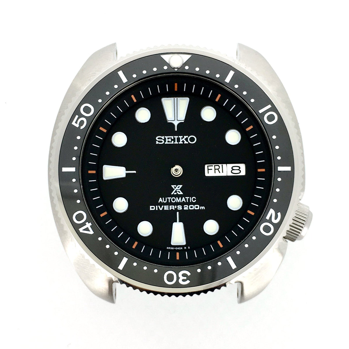 Chapter Ring - Turtle Re-issue  - Matt Black w Markers (Orange)