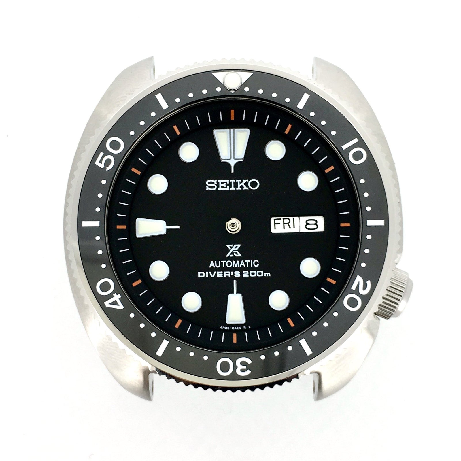 Chapter Ring - Turtle Re-issue  - Matt Black w Markers (Orange)