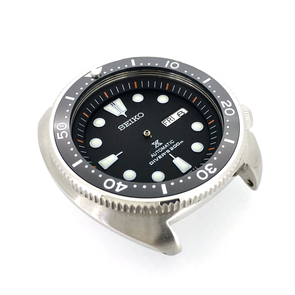 Chapter Ring - Turtle Re-issue  - Matt Black w Markers (Orange)