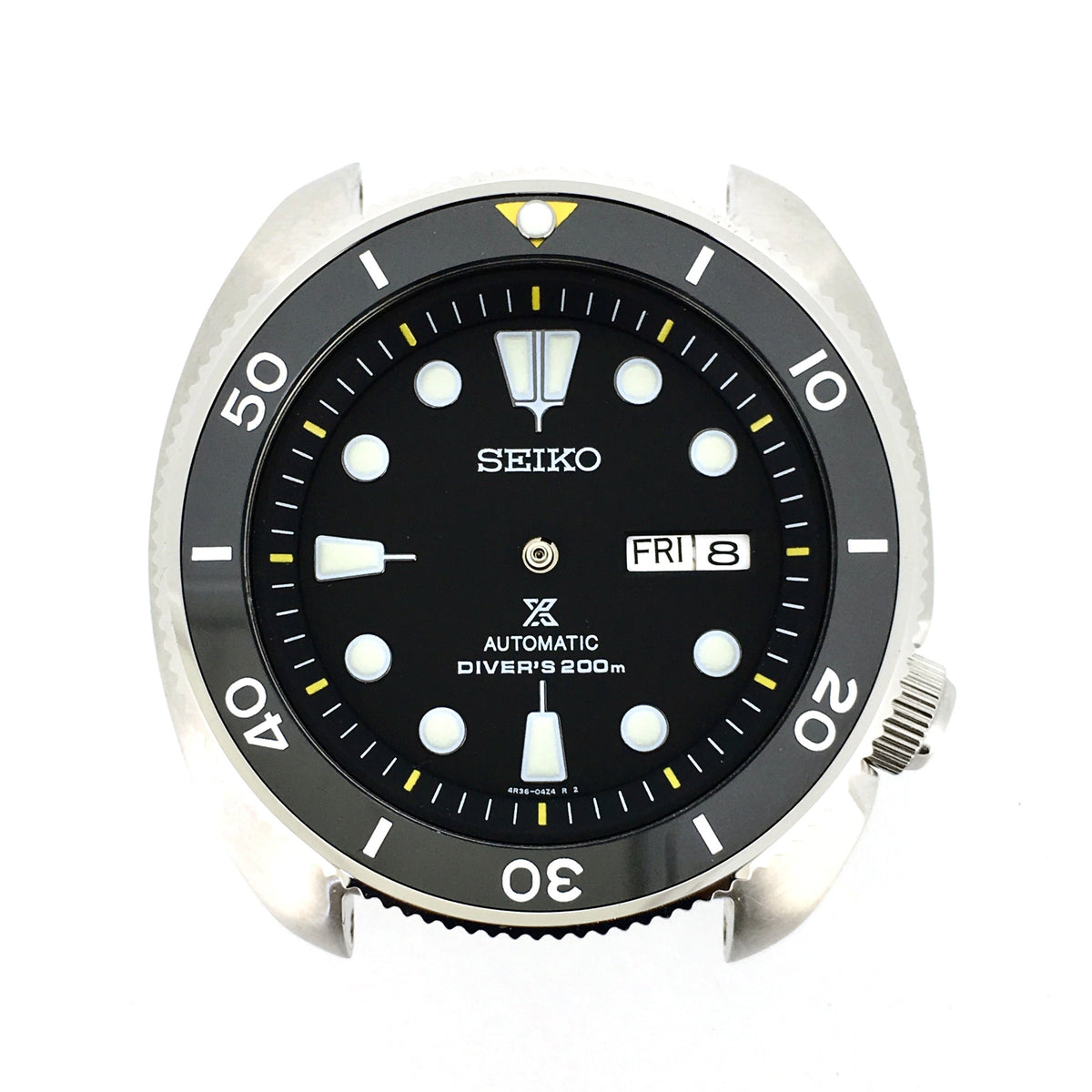 Chapter Ring - Turtle Re-issue  - Matt Black w Markers (Yellow)