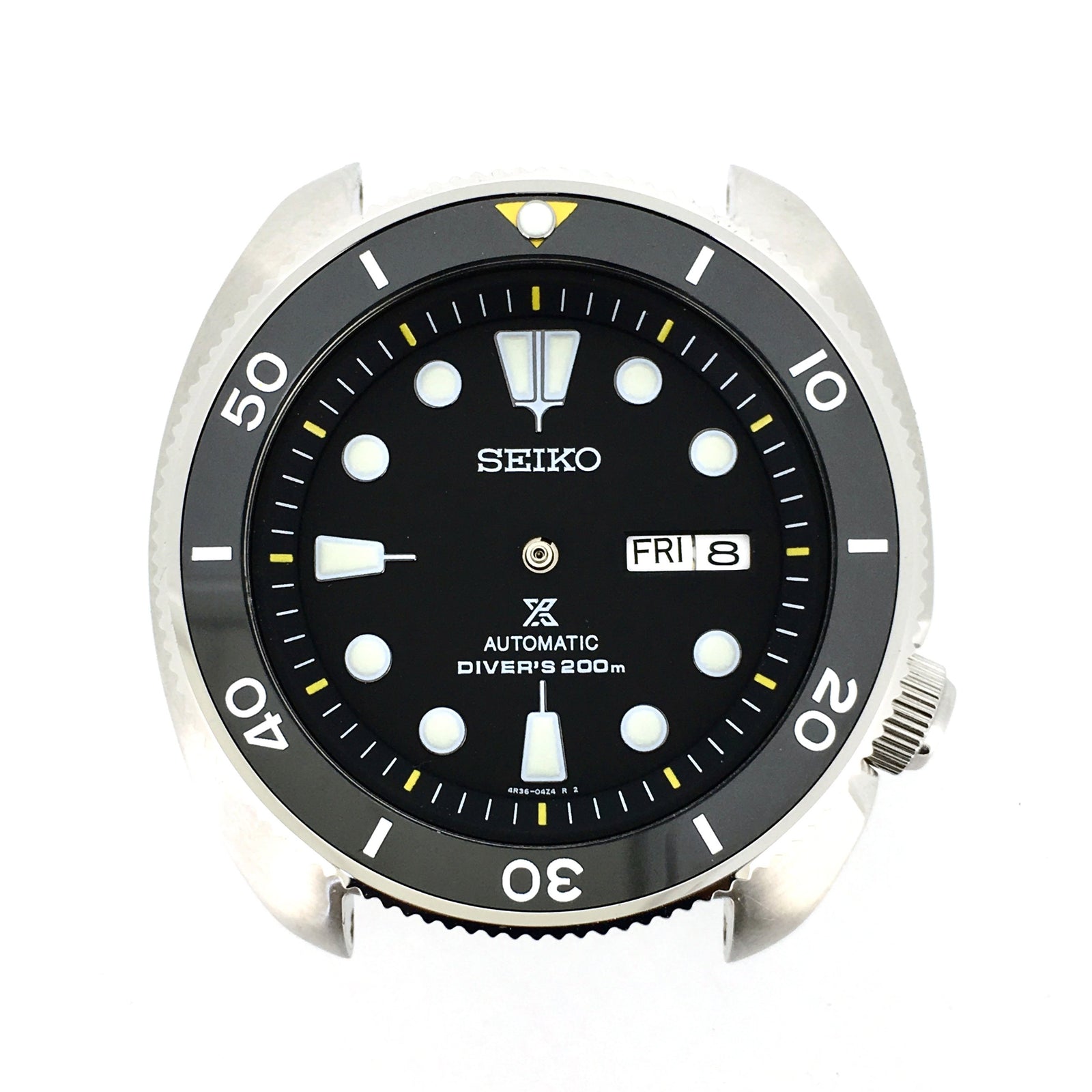 Chapter Ring - Turtle Re-issue  - Matt Black w Markers (Yellow)