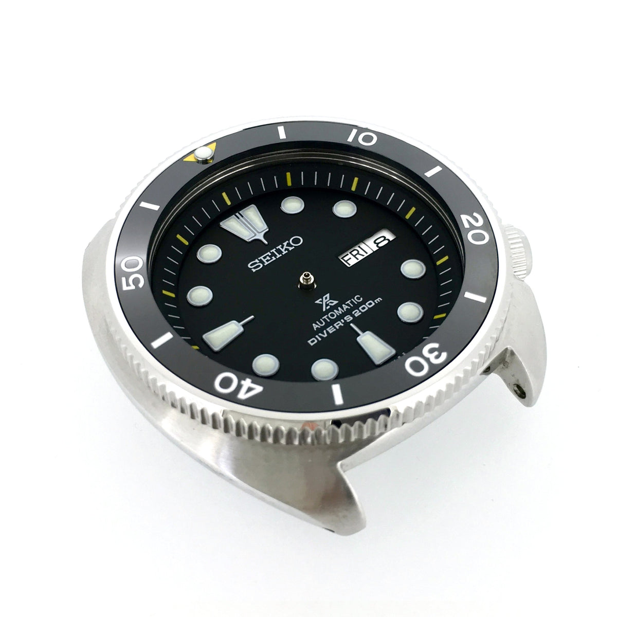 Chapter Ring - Turtle Re-issue  - Matt Black w Markers (Yellow)