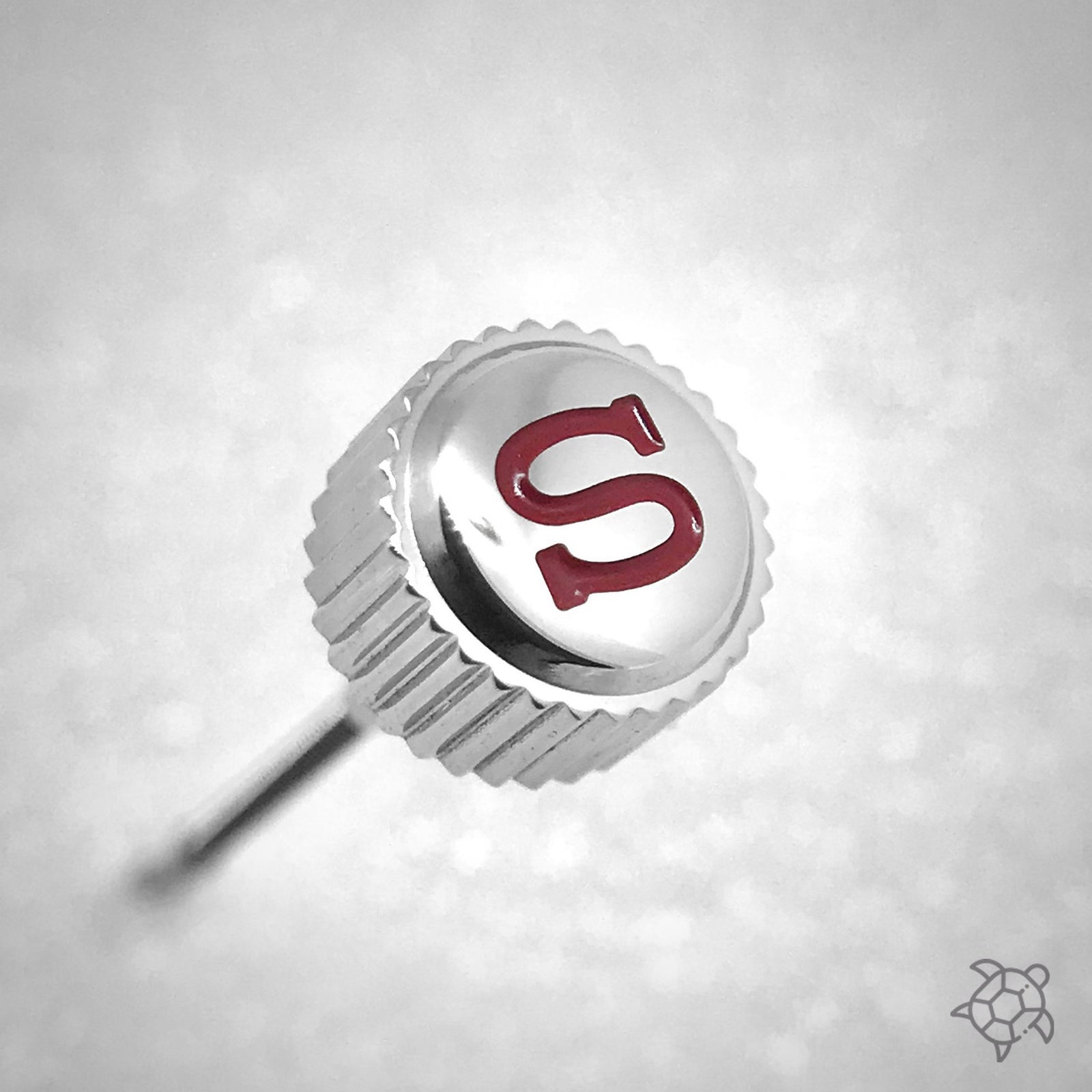 Crown - SRP Turtle - Polished Steel - Red "S"