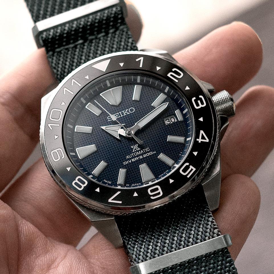 Ceramic Insert Samurai Dual Time Black DLW WATCHES