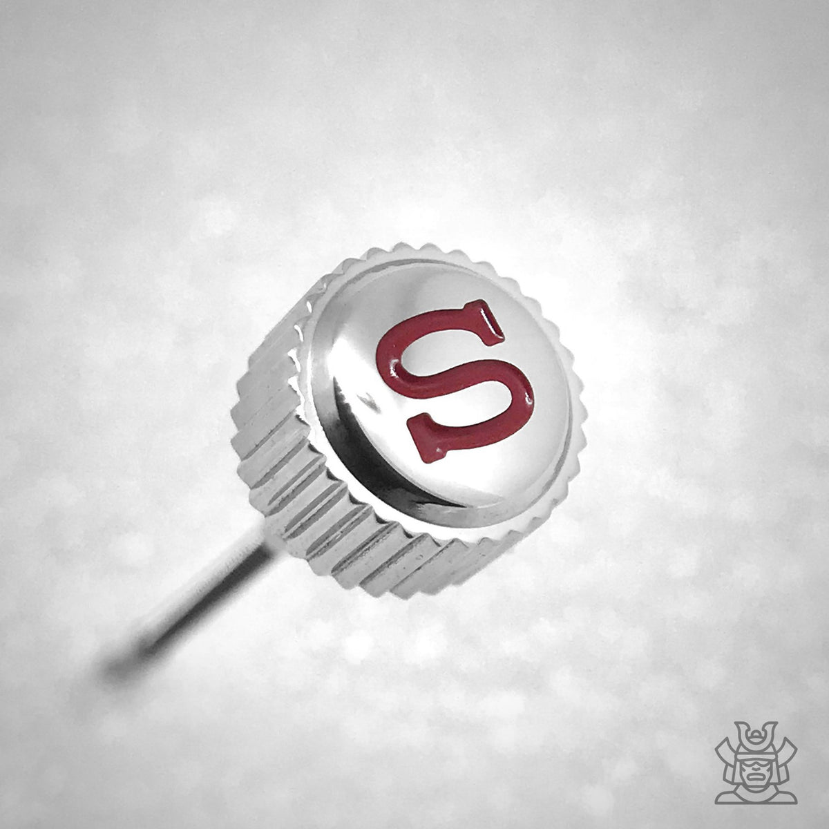 Crown - Samurai - Polished Steel - Red "S"