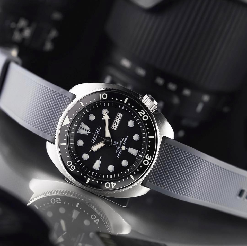 Ceramic Insert SRP Turtle Black Luminous Green DLW WATCHES