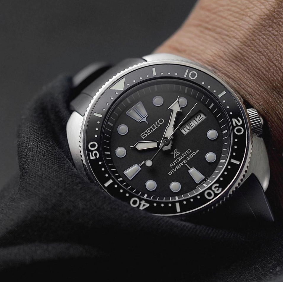 Bezel - SRP Turtle Coin Edge - Polished Steel - DLW WATCHES