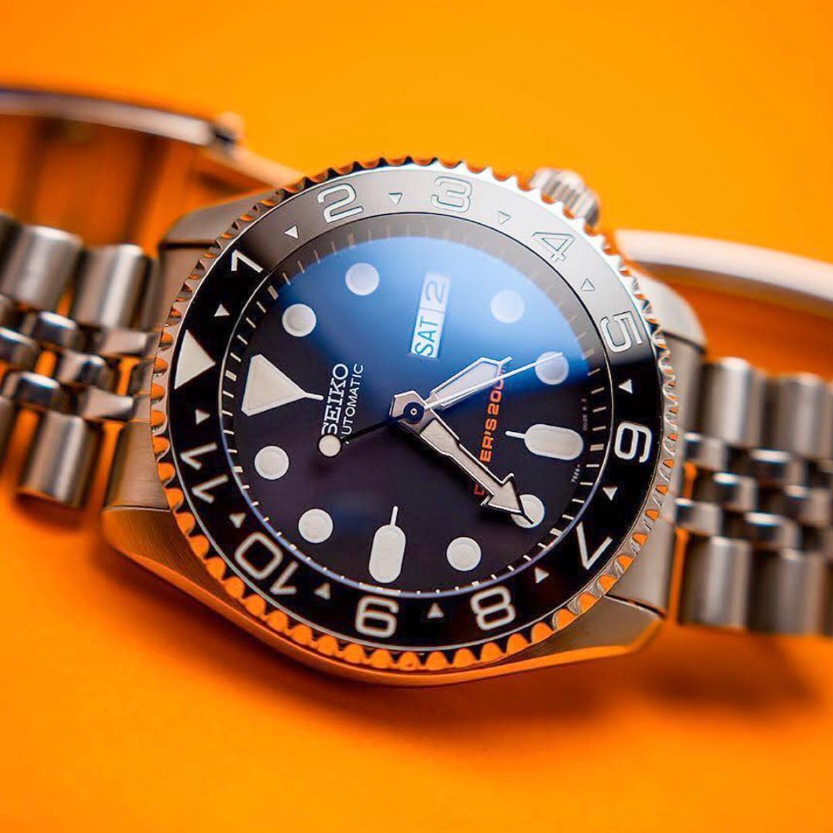 Ceramic Insert - 007 Dual Time Black - Luminous Aquaris