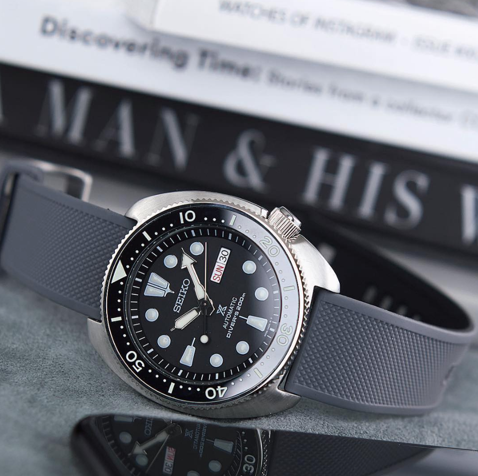 Bezel - SRP Turtle Coin Edge - Polished Steel - DLW WATCHES