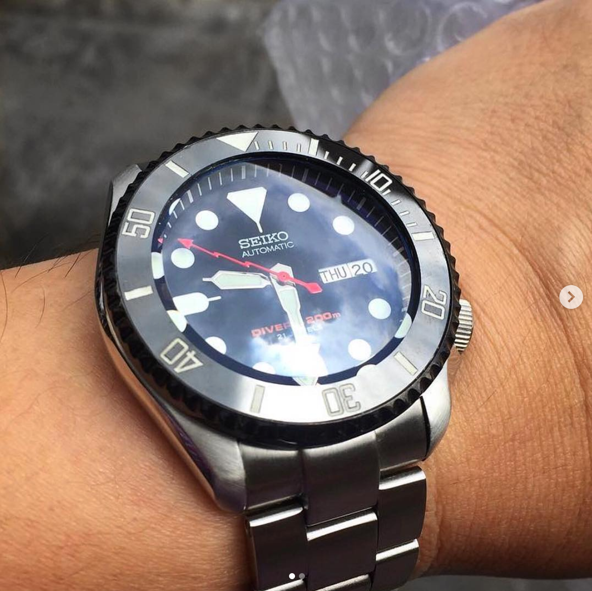 Ceramic Insert - 007 Sub Black - Luminous Aquaris