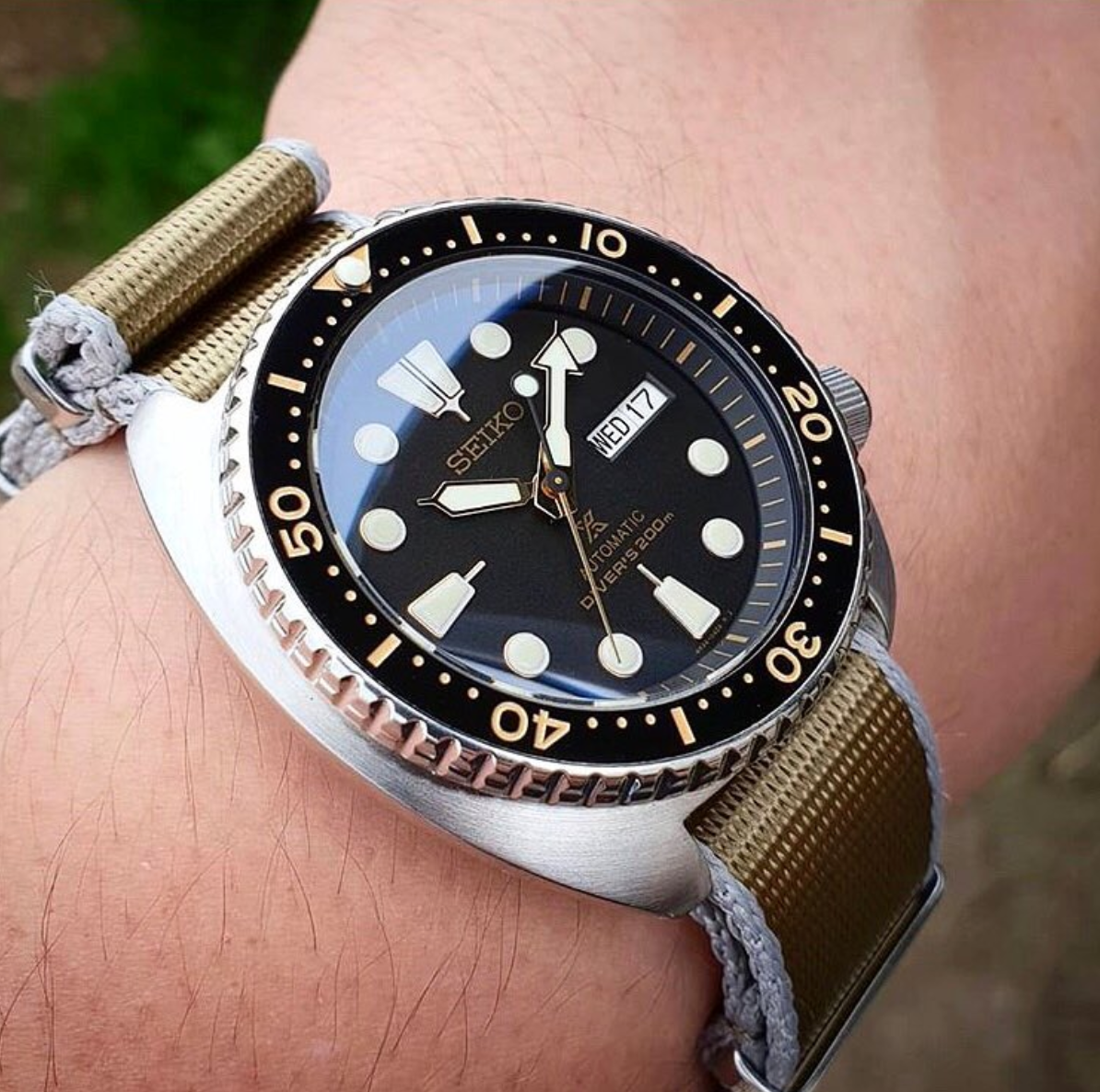 Ceramic Insert - SRP Turtle Black X Gold - DLW WATCHES