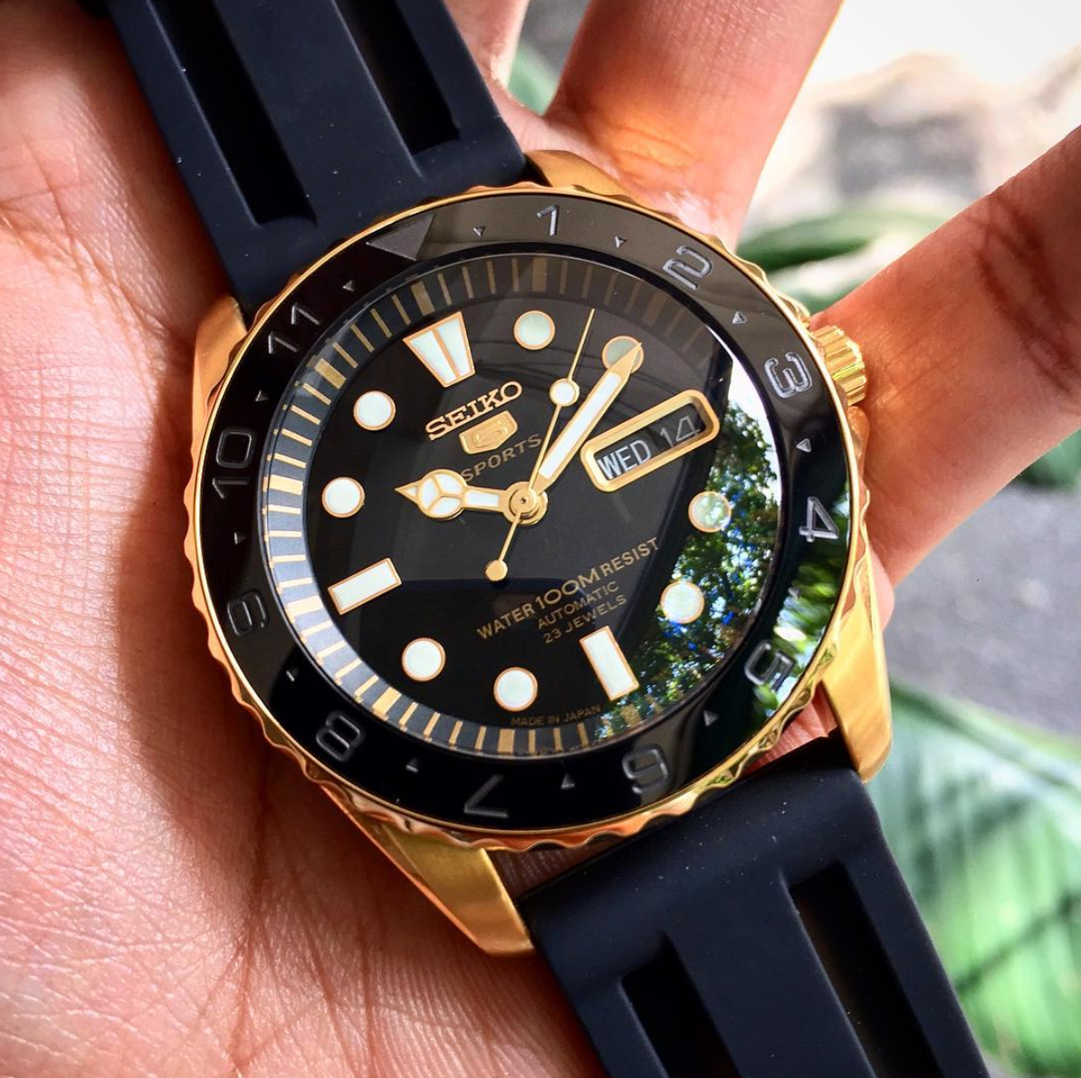 Ceramic Insert - Urchin Dual Time Stealth - DLW WATCHES