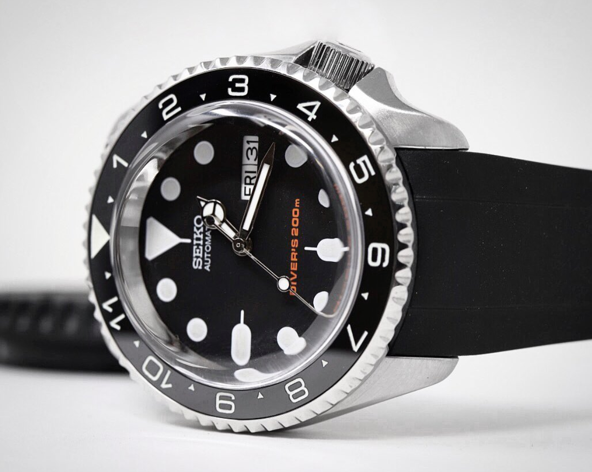 Ceramic Insert - SKX Dual Time Black