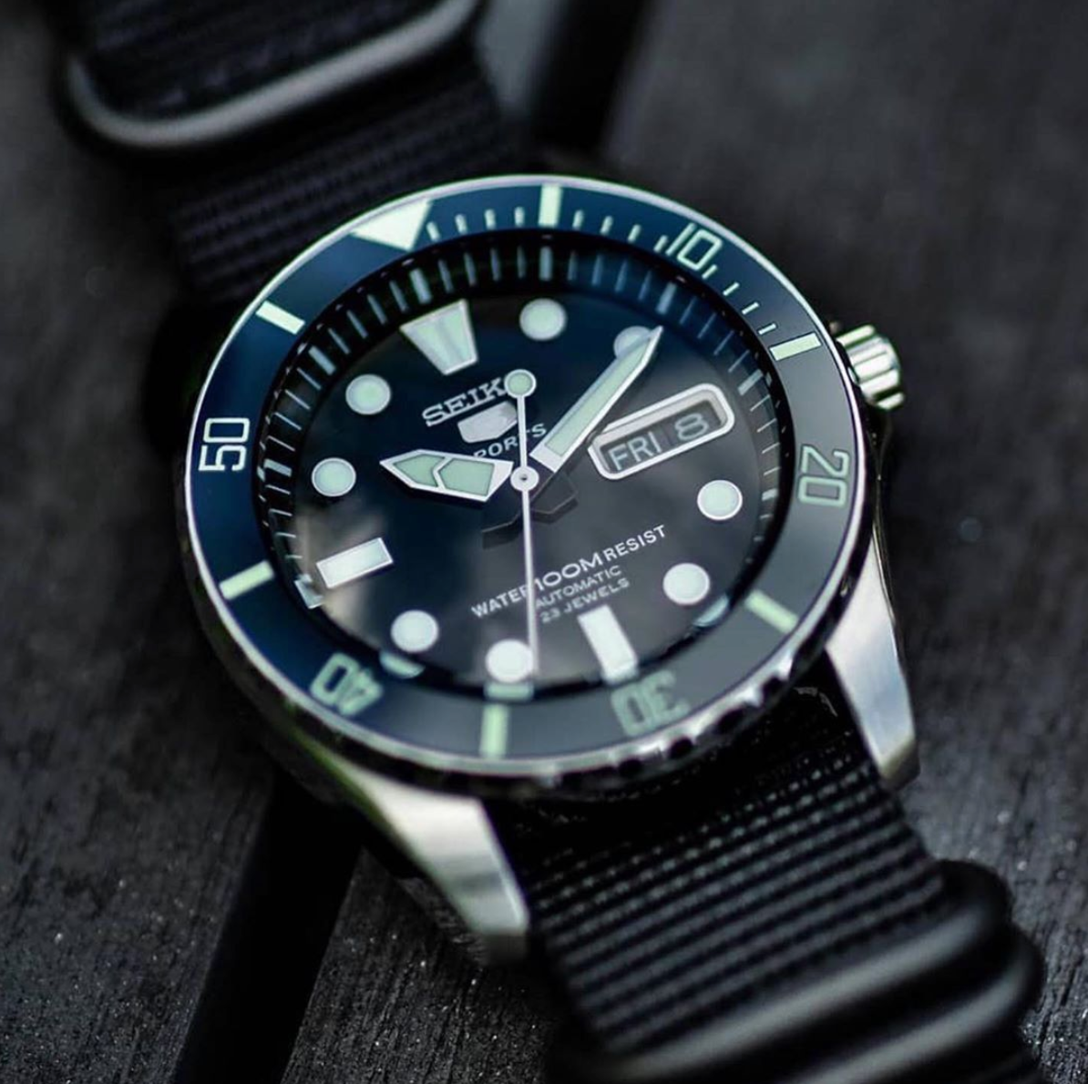 Ceramic Insert - Urchin Sub Black - Luminous Aquaris