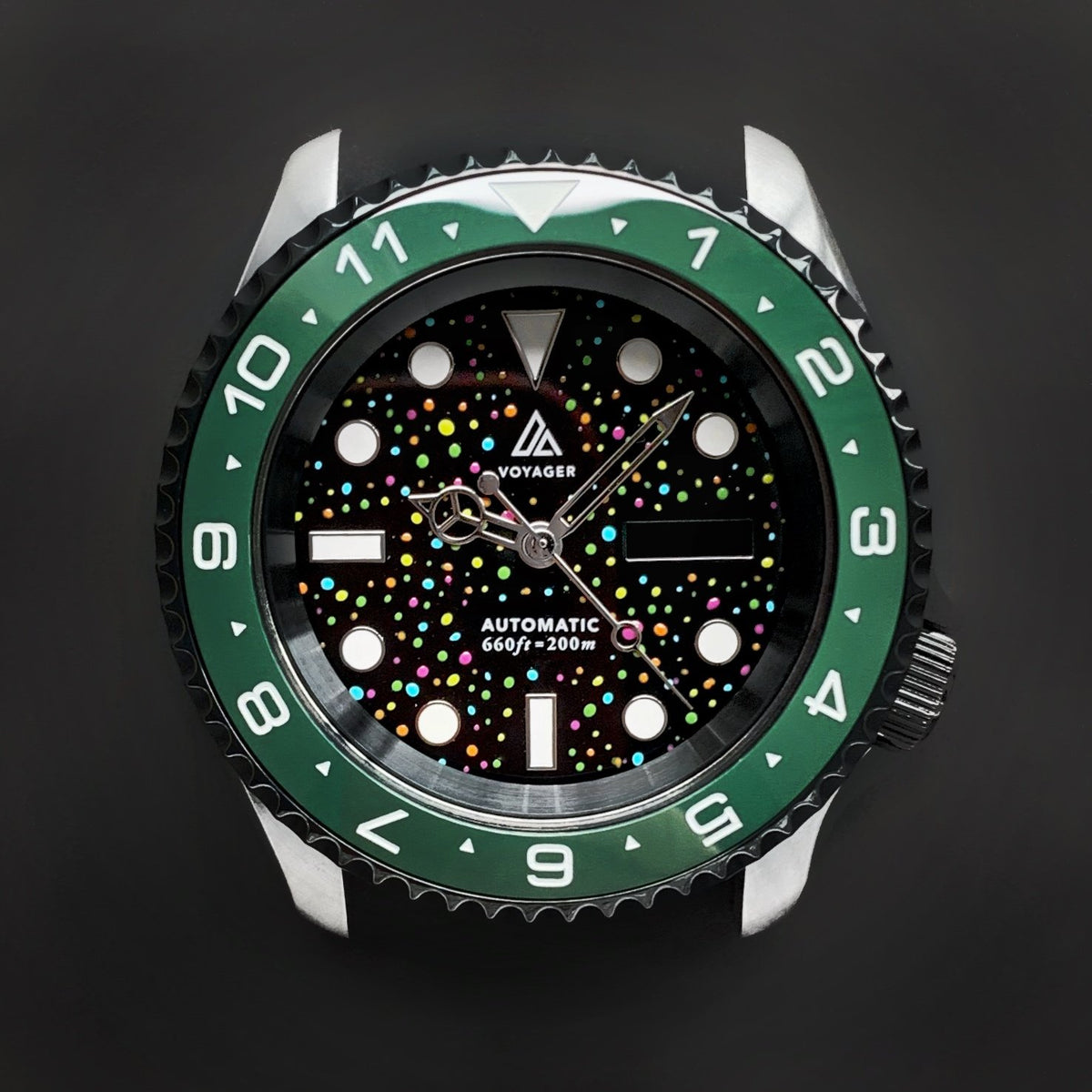 Ceramic Insert - 007 Dual Time Green