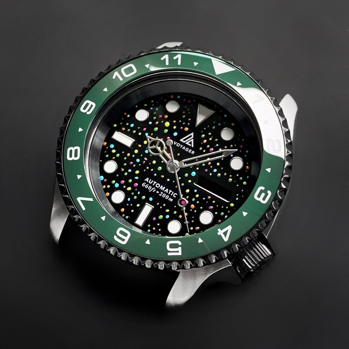 Ceramic Insert - 007 Dual Time Green
