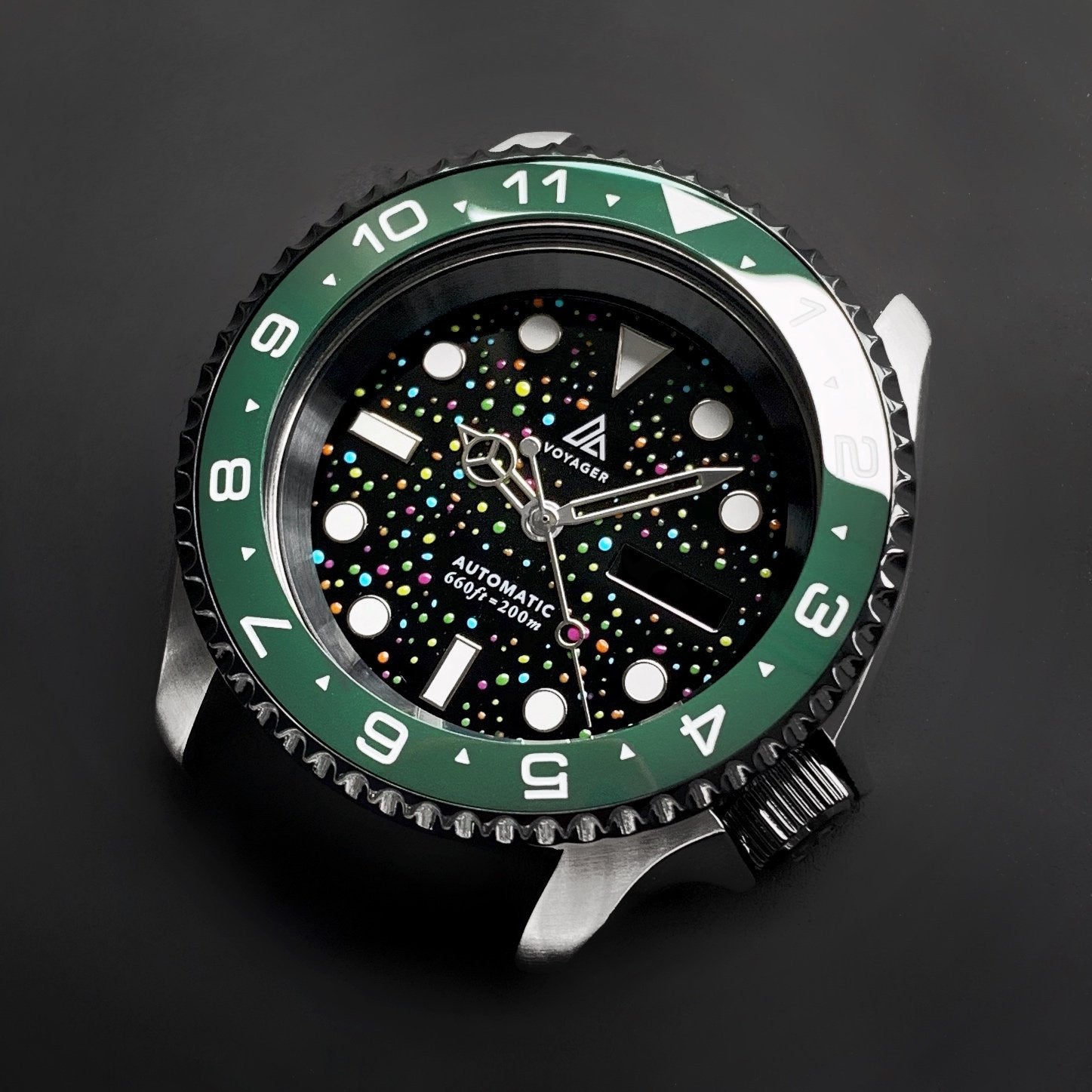Ceramic Insert - 007 Dual Time Green