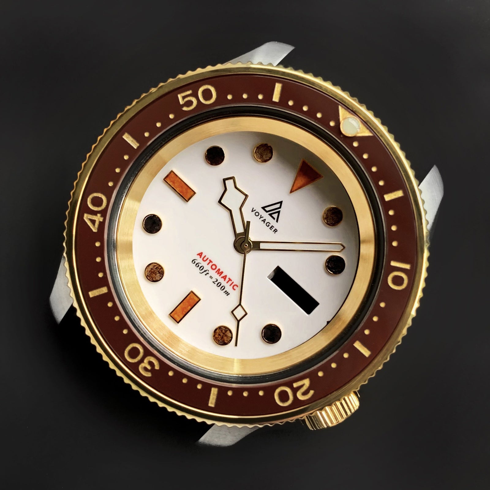 Ceramic Insert - SKX Umber X Gold