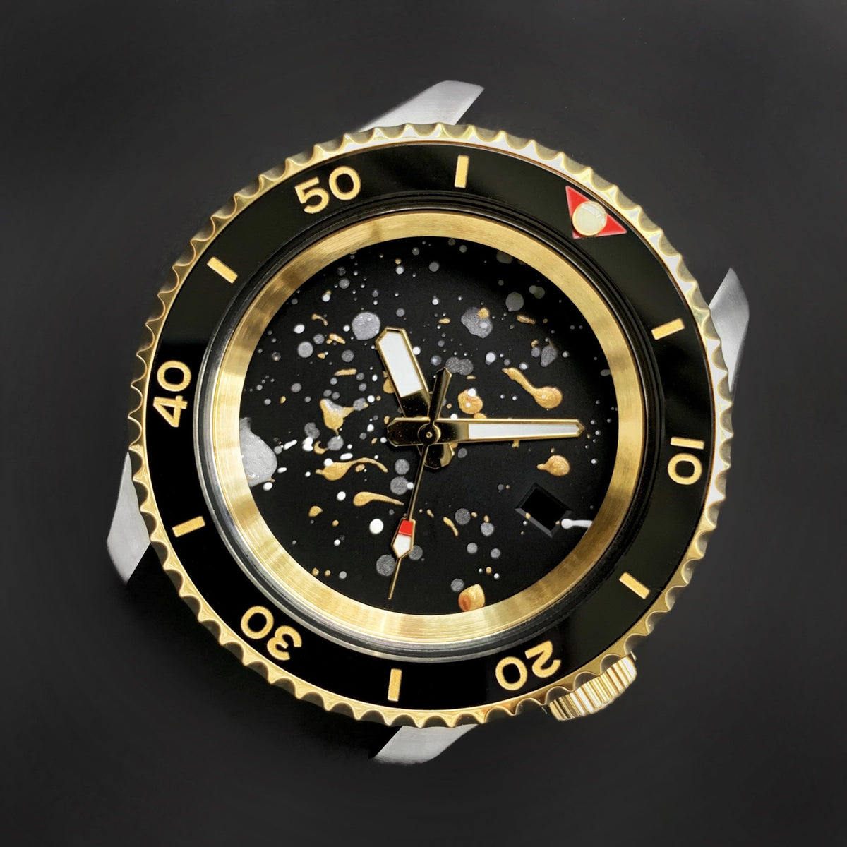 Ceramic Insert - SKX Red T Black X Gold