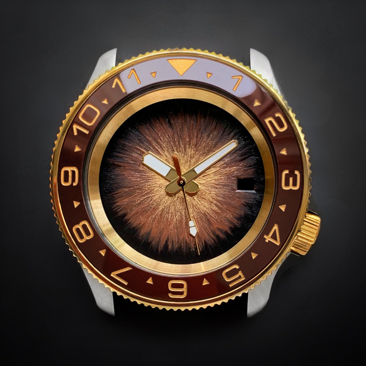 Ceramic Insert - 007 Dual Time Umber X Gold