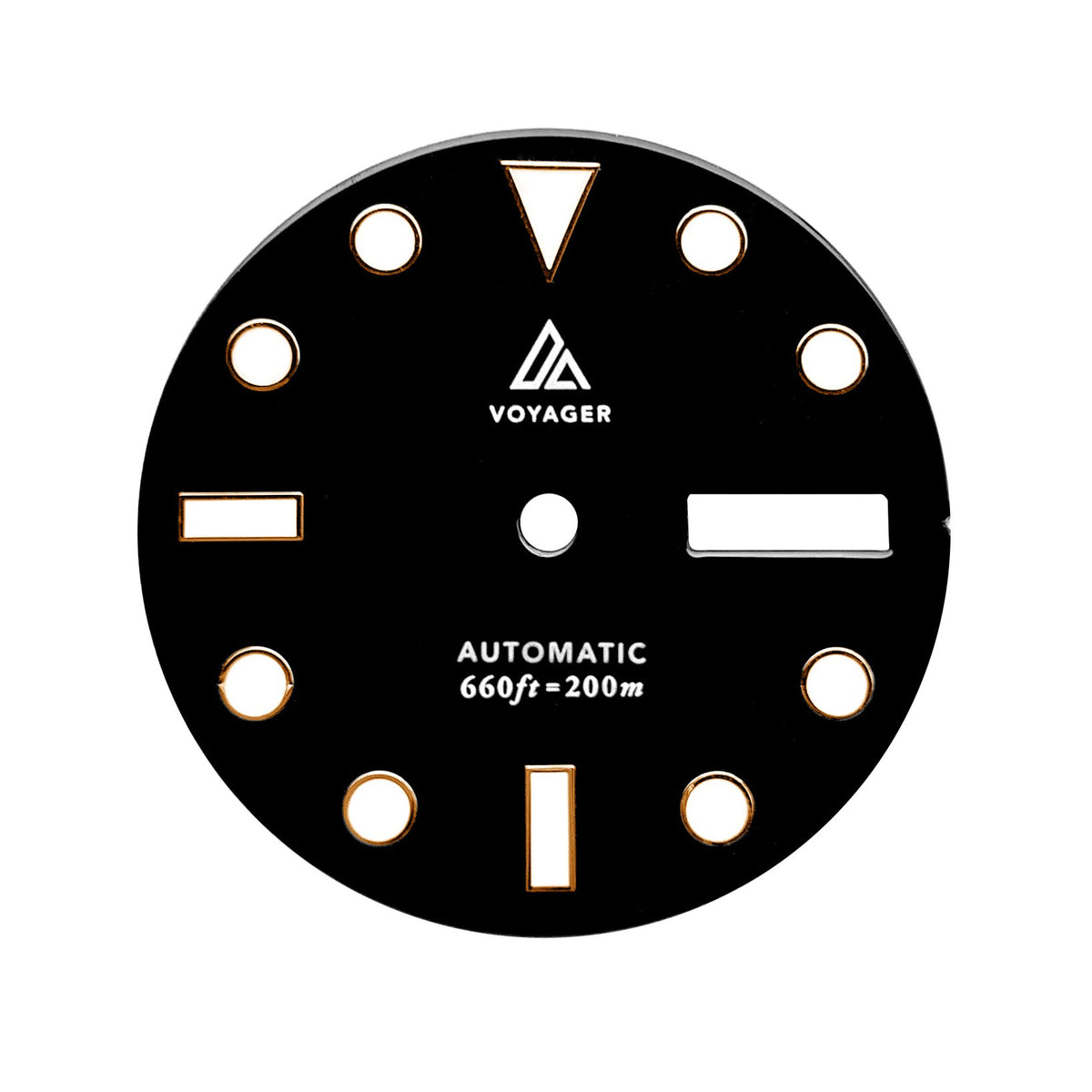 Dial - Voyager 2 - Black Rose Gold - Day Date / Date / No Date