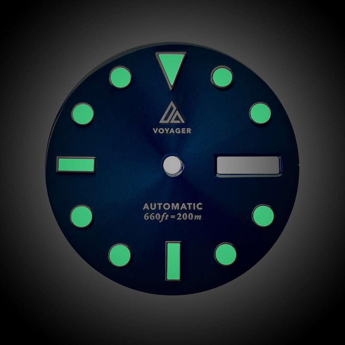 Dial - Voyager 2 - Sunburst Blue - Day Date / Date / No Date