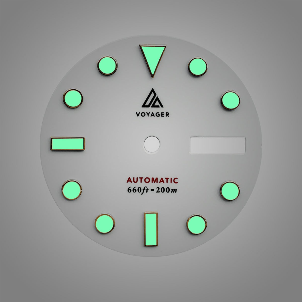 Dial - Voyager 2 - White Rose Gold - Day Date / Date / No Date