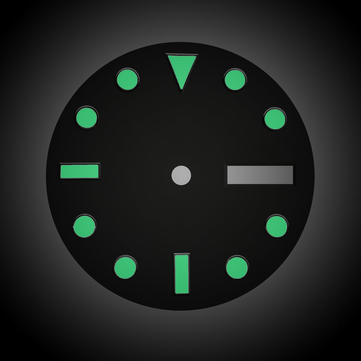 Dial - Voyager 2 - Black Sterile - Day Date / Date / No Date