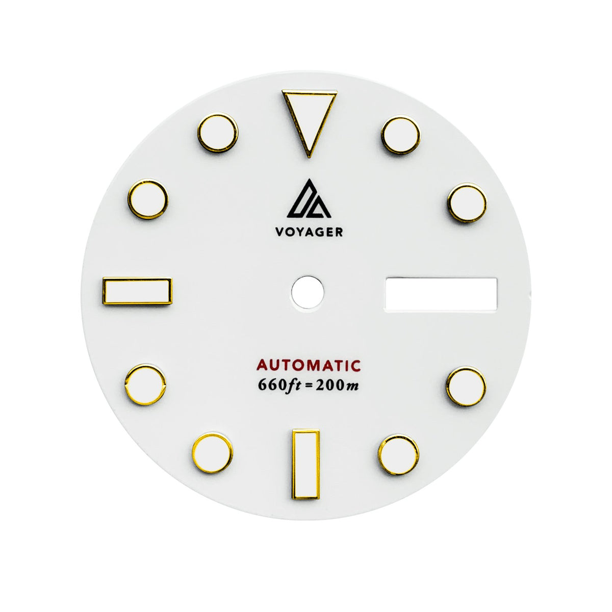 Dial - Voyager 2 - White Gold - Day Date / Date / No Date