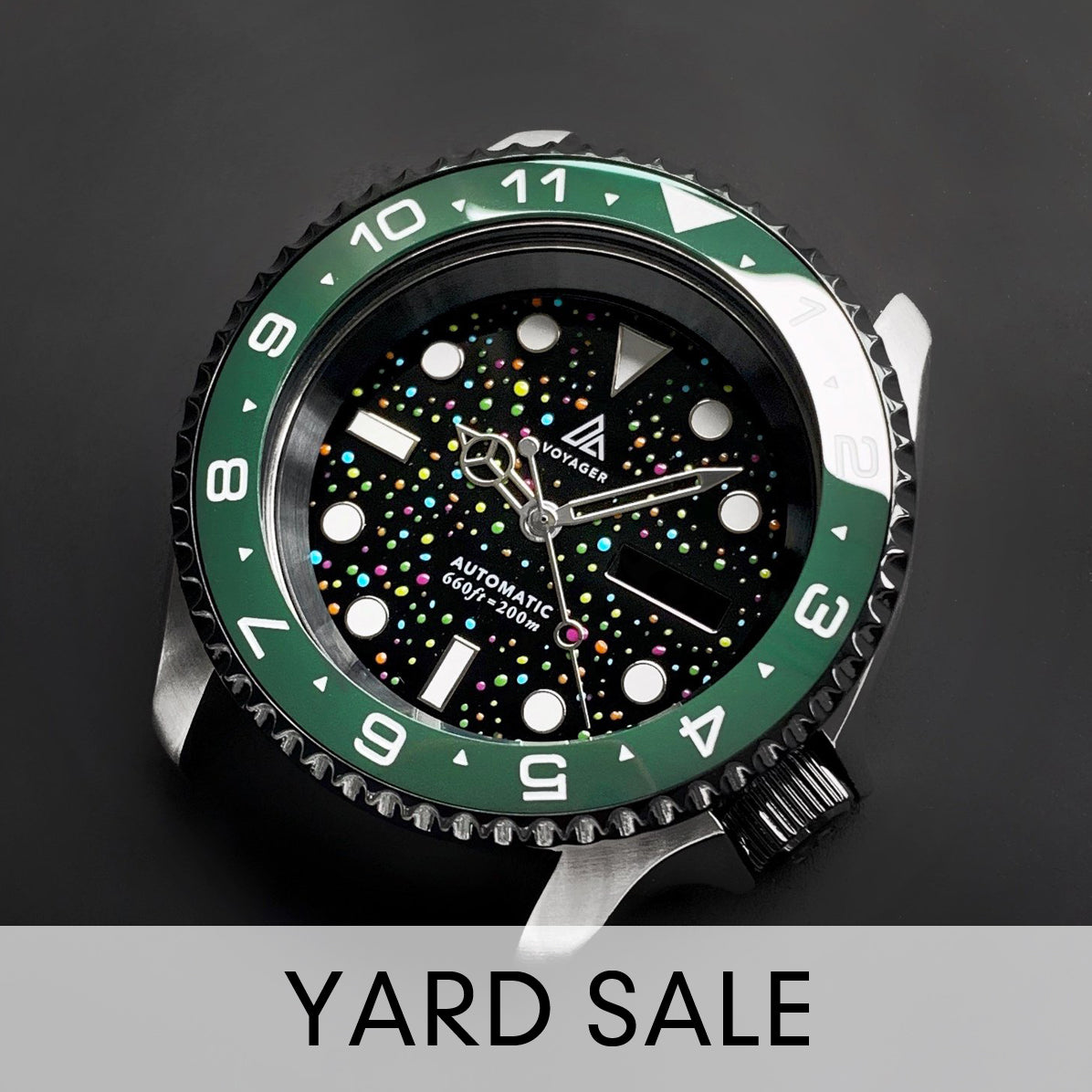 YARD SALE - Ceramic Insert - 007 Dual Time Green