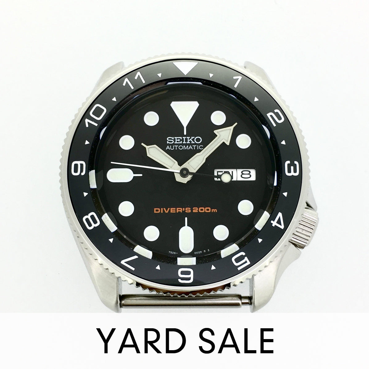 YARD SALE - Ceramic Insert - SKX Dual Time Black