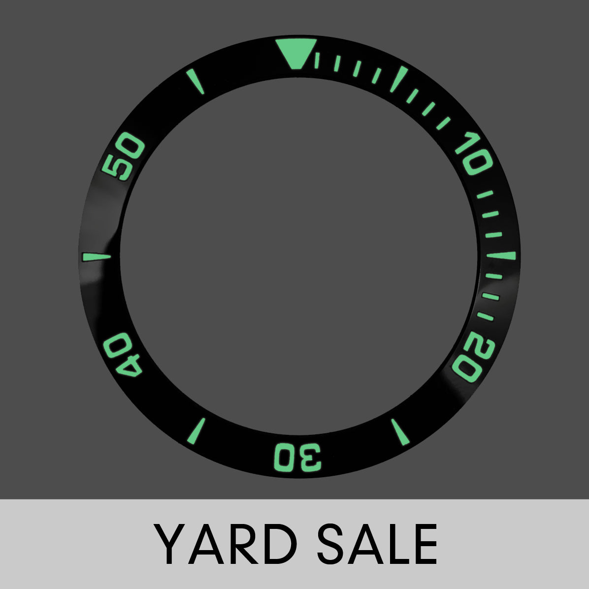 YARD SALE - Ceramic Insert - Urchin Black - Luminous Green