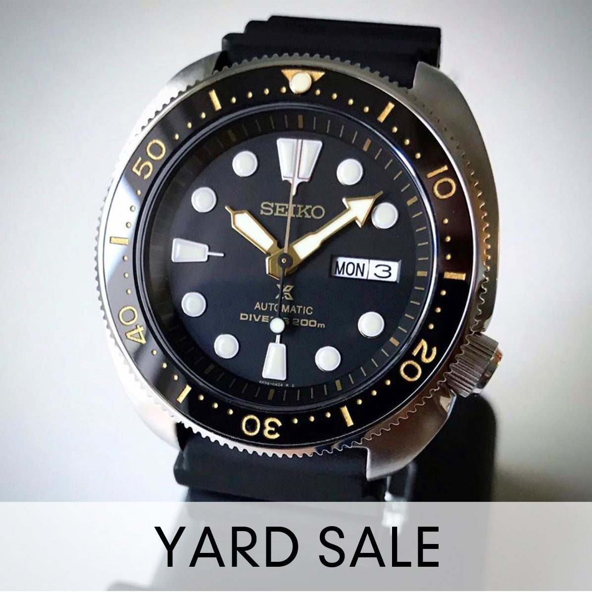 YARD SALE - Ceramic Insert - SRP Turtle Black X Gold