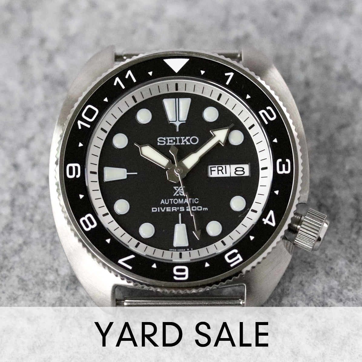 YARD SALE - Ceramic Insert - SRP Turtle Dual Time Black