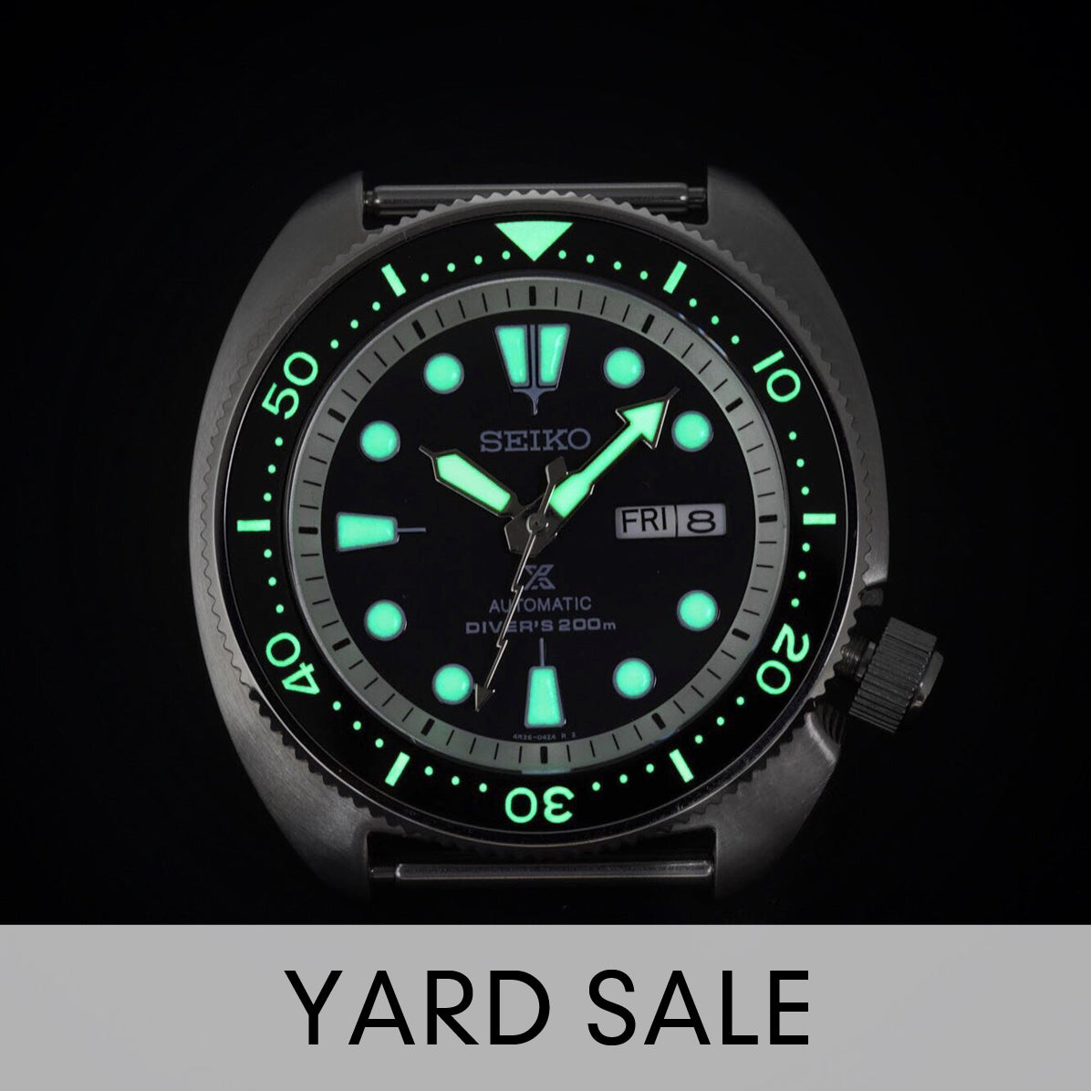 YARD SALE - Ceramic Insert - SRP Turtle Black - Luminous Green