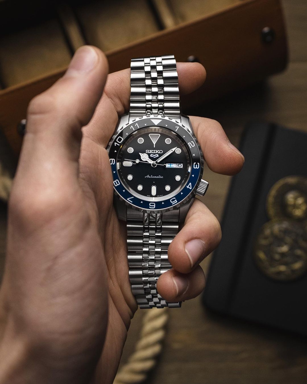 Chapter Ring - SKX007/SRPD - Brushed Steel w Engraved Markers